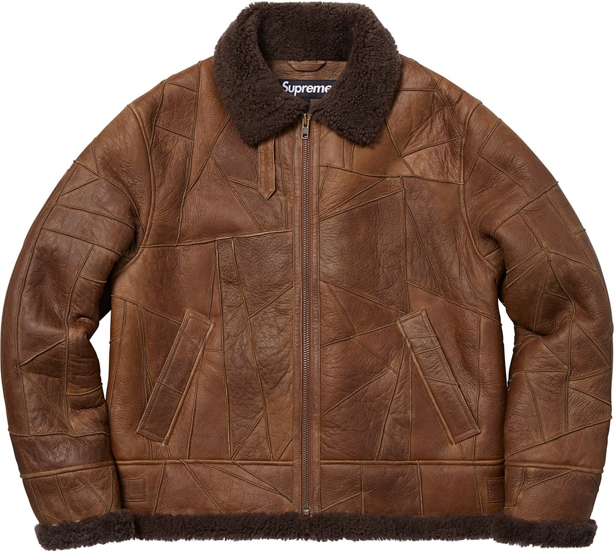 Patchwork Shearling B-3 Jacket view 10